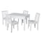 International Concepts Rectangle Table with 4 Mission Juvenile Chairs, 24 in W, 33.1 in L, 22.2 in H, Wood, White K08-JT2532L-263-4 - alternate 1
